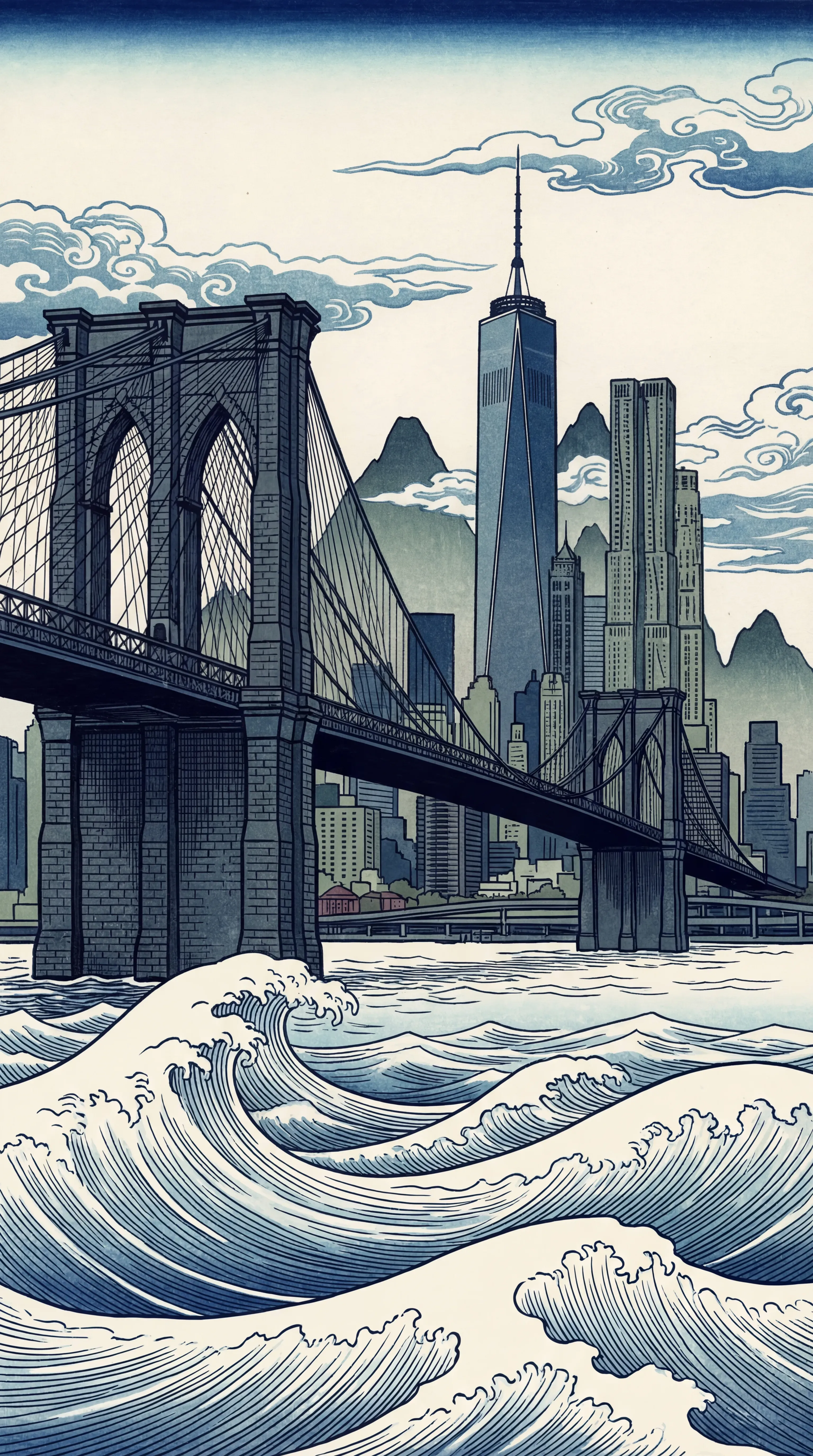 Japanese woodblock — New York