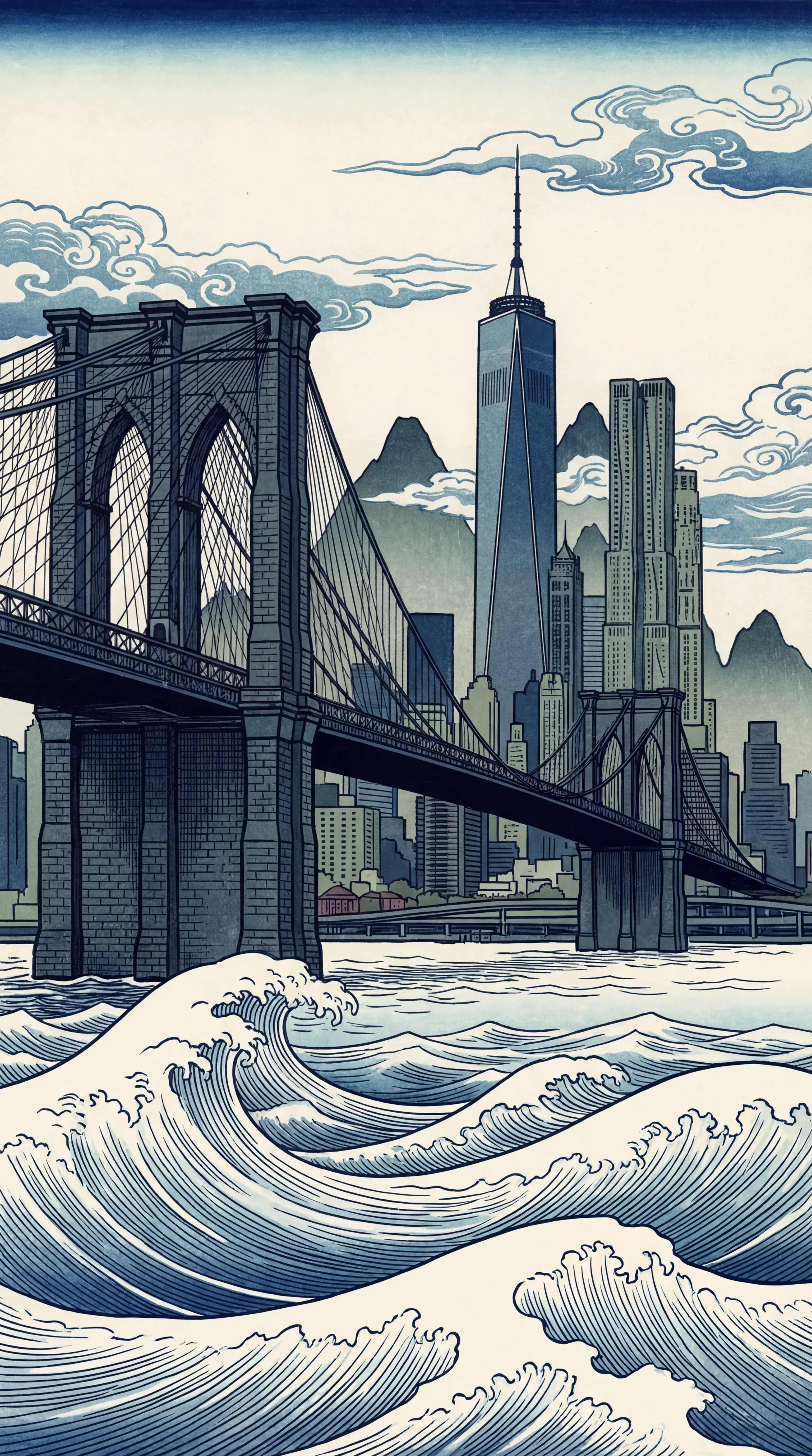 Japanese woodblock — New York